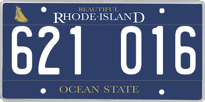 RI license plate 621016