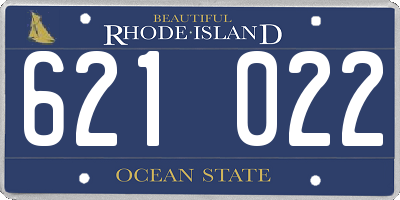 RI license plate 621022
