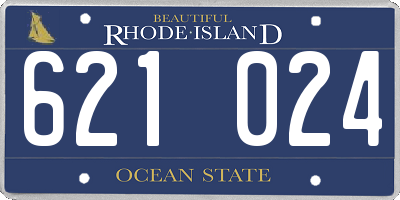 RI license plate 621024