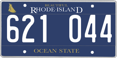 RI license plate 621044