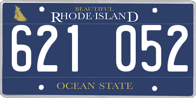 RI license plate 621052