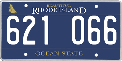 RI license plate 621066