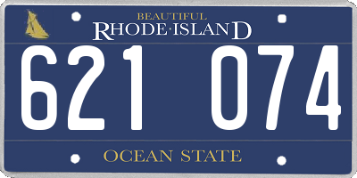 RI license plate 621074