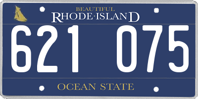 RI license plate 621075