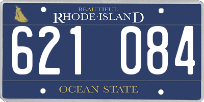 RI license plate 621084