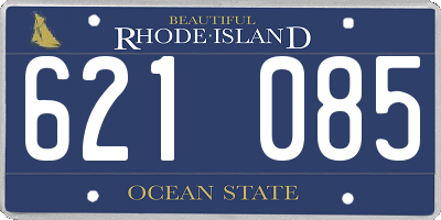 RI license plate 621085