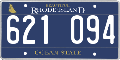 RI license plate 621094