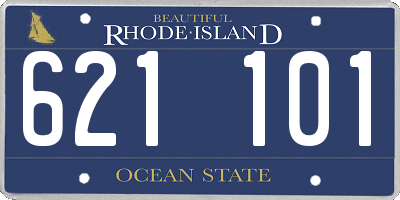 RI license plate 621101