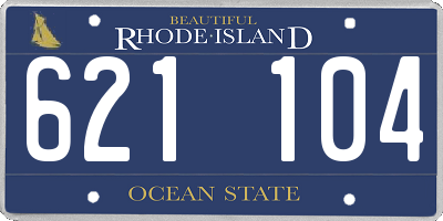 RI license plate 621104