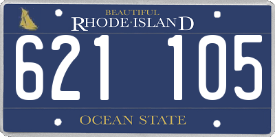 RI license plate 621105