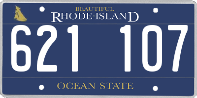 RI license plate 621107