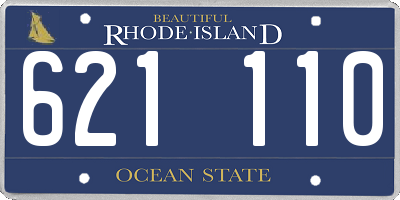 RI license plate 621110