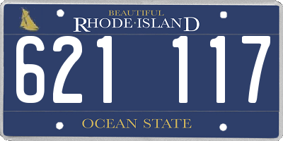 RI license plate 621117
