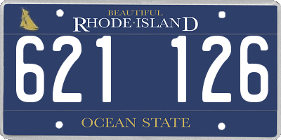 RI license plate 621126