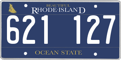 RI license plate 621127