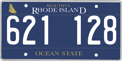 RI license plate 621128