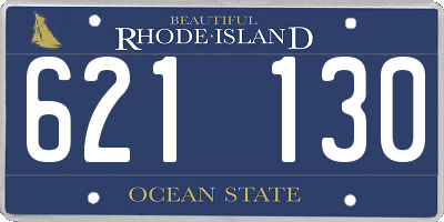 RI license plate 621130