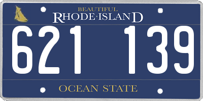 RI license plate 621139