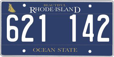 RI license plate 621142