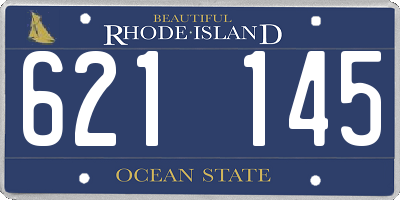 RI license plate 621145