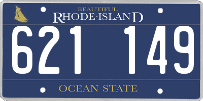 RI license plate 621149