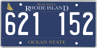 RI license plate 621152