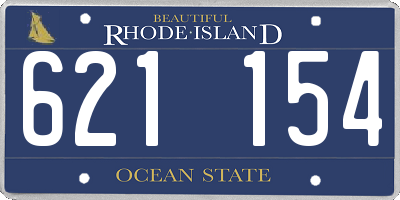 RI license plate 621154