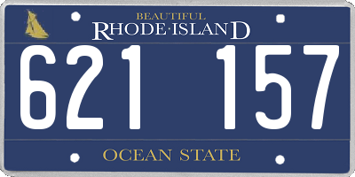 RI license plate 621157