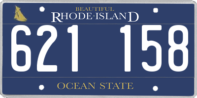 RI license plate 621158