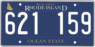 RI license plate 621159