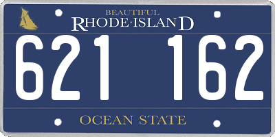 RI license plate 621162