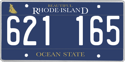 RI license plate 621165