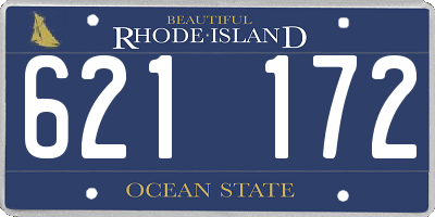 RI license plate 621172