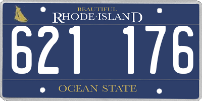 RI license plate 621176