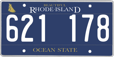 RI license plate 621178