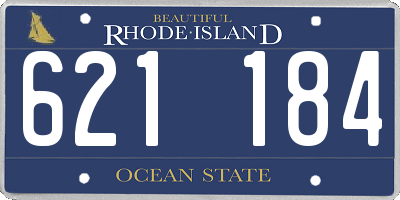 RI license plate 621184