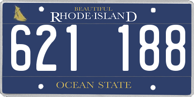 RI license plate 621188