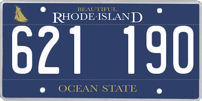 RI license plate 621190