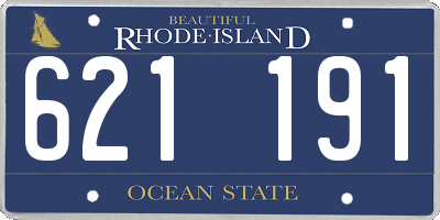 RI license plate 621191