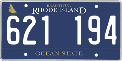 RI license plate 621194