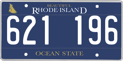 RI license plate 621196
