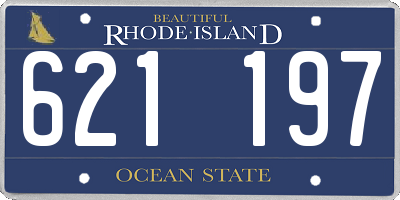 RI license plate 621197