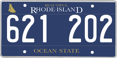 RI license plate 621202