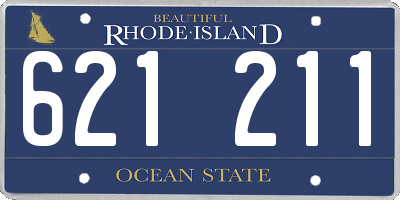 RI license plate 621211