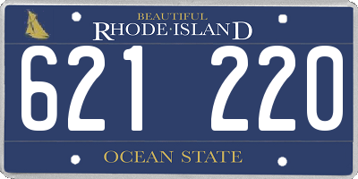 RI license plate 621220
