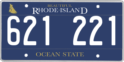 RI license plate 621221