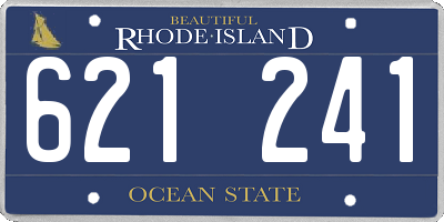 RI license plate 621241