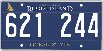 RI license plate 621244