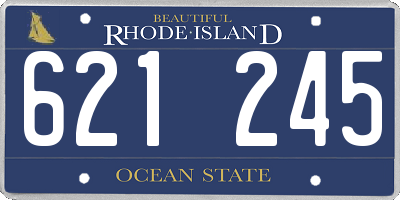 RI license plate 621245