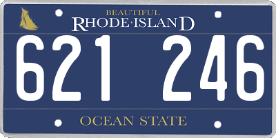 RI license plate 621246